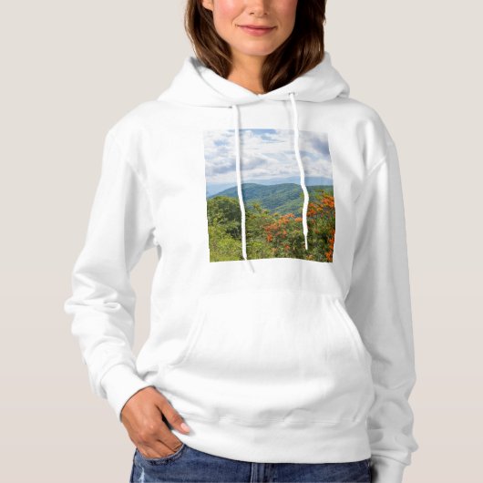 Blue Ridge Parkway - Mountains and Flowers Hoodie (Voorkant)