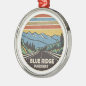 Blue Ridge Parkway Mountains Metalen Ornament (Links)