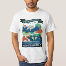 Blue Ridge Parkway Natuur Poëzie T-shirt