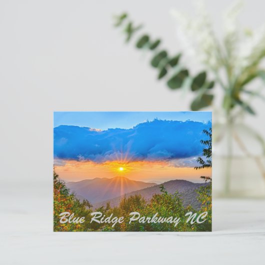 Blue Ridge Parkway NC Briefkaart (Staand voorkant)