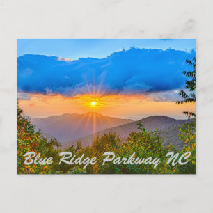 Blue Ridge Parkway NC Briefkaart