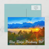 Blue Ridge Parkway NC Briefkaart (Voorkant / Achterkant)