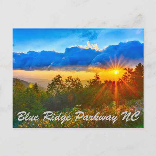 Blue Ridge Parkway NC Briefkaart (Voorkant)