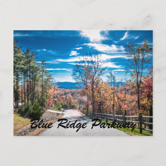 Blue Ridge Parkway NC Briefkaart (Voorkant)