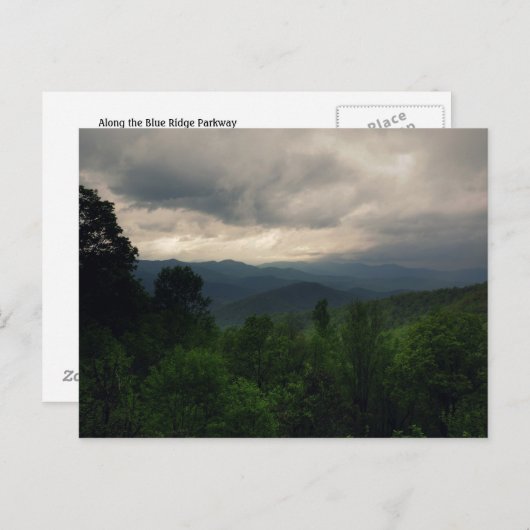Blue Ridge Parkway, North Carolina briefkaart (Voorkant / Achterkant)