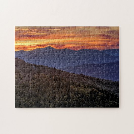 Blue Ridge Parkway op Sunset Legpuzzel (Horizontaal)