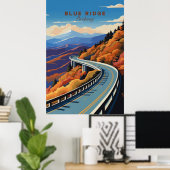 Blue Ridge Parkway Poster (Thuiskantoor)