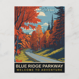 Blue Ridge Parkway, Reizen Briefkaart