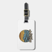 Blue Ridge Parkway Retro Bagagelabel (Voorkant verticaal)