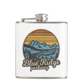 Blue Ridge Parkway Retro Heupfles (Voorkant)