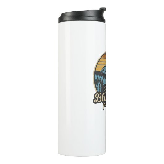 Blue Ridge Parkway Retro Thermosbeker (Gedraaid links)