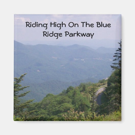 Blue Ridge Parkway Road met Bergen Magneet (Voorkant)