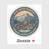 Blue Ridge Parkway Scenic Byway motorrit Sticker (Vel)