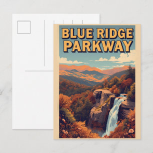 Blue Ridge Parkway Scenic Byway Virginia NC Briefkaart