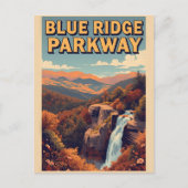 Blue Ridge Parkway Scenic Byway Virginia NC Briefkaart (Voorkant)
