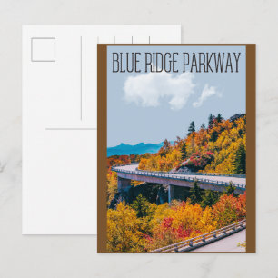 Blue Ridge Parkway Scenic Byway Virginia NC Briefkaart