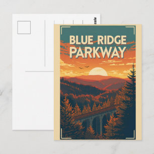 Blue Ridge Parkway Scenic Byway Virginia Noord C Briefkaart