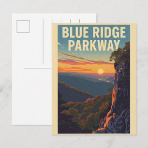 Blue Ridge Parkway Scenic Byway Virginia Noord C Briefkaart
