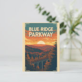   Blue Ridge Parkway Scenic Byway Virginia North C Briefkaart (Staand voorkant)