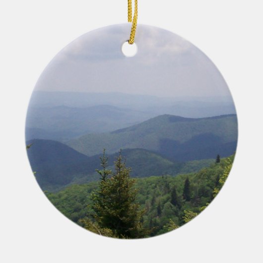 Blue Ridge Parkway Schilderachtig route Keramisch Ornament (Voorkant)