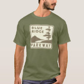 Blue Ridge Parkway shield T-shirt (Voorkant)