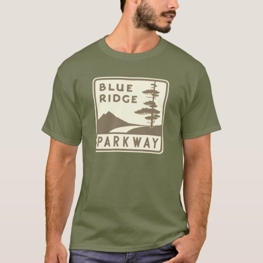 Blue Ridge Parkway shield T-shirt (Voorkant)