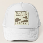 Blue Ridge Parkway shield Trucker Pet (Voorkant)