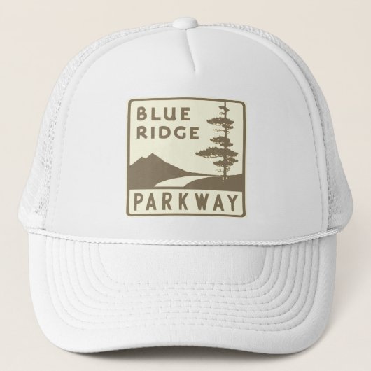 Blue Ridge Parkway shield Trucker Pet (Voorkant)