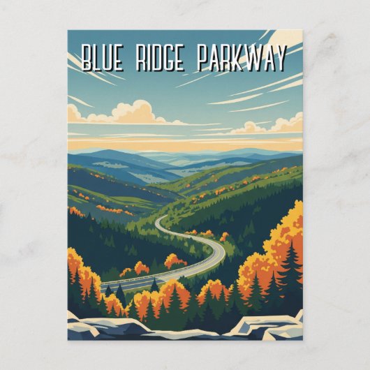 Blue Ridge Parkway Souvenir Briefkaart (Voorkant)