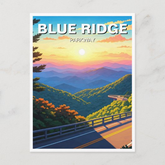 Blue Ridge Parkway Souvenir Briefkaart (Voorkant)
