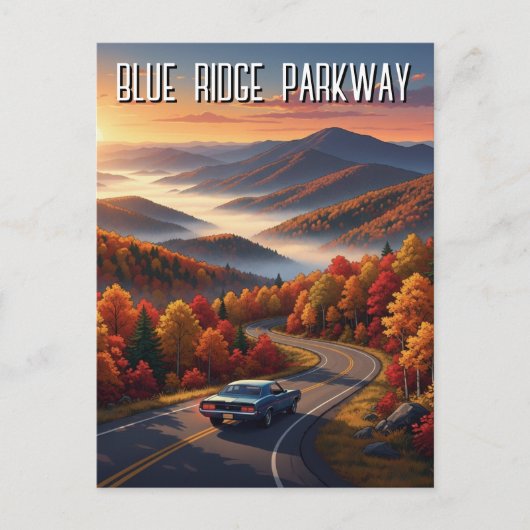 Blue Ridge Parkway Souvenir Briefkaart (Voorkant)