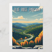 Blue Ridge Parkway Souvenir Feestdagenkaart (Voorkant / Achterkant)