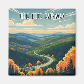 Blue Ridge Parkway Souvenir Magneet (Voorkant)