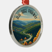  Blue Ridge Parkway Souvenir Metalen Ornament (Rechts)