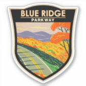 Blue Ridge Parkway  Sticker (Voorkant)