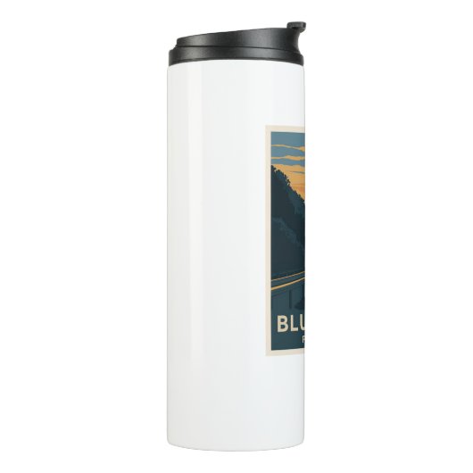 Blue Ridge Parkway Sunset Thermosbeker (Gedraaid links)