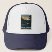 Blue Ridge Parkway Sunset Trucker Pet (Voorkant)