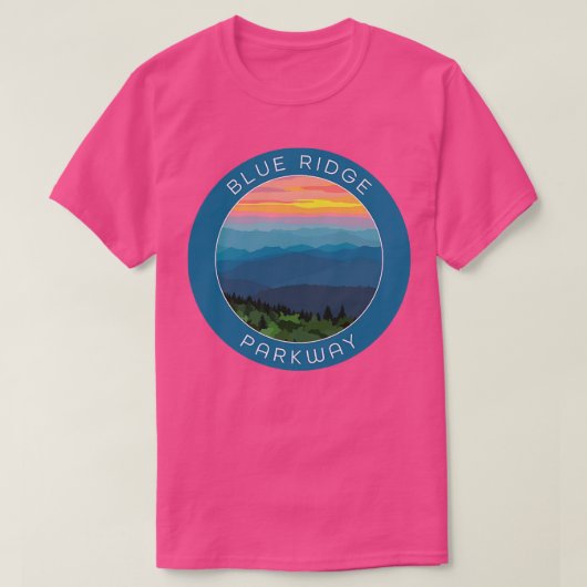 Blue Ridge Parkway TShirt (Design voorkant)