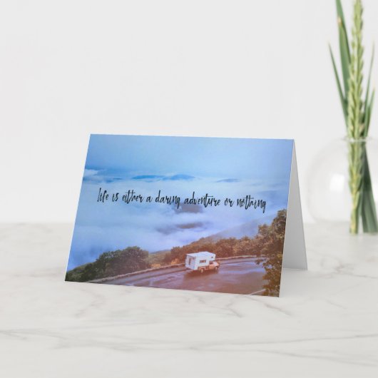 BLUE RIDGE PARKWAY UITZICHT WENSKAART BEDANKKAART (Voorkant)