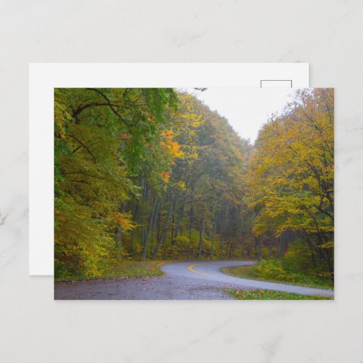 Blue Ridge Parkway, Virginia Briefkaart (Voorkant / Achterkant)