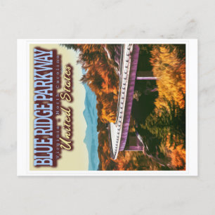 BLUE RIDGE PARKWAY - VIRGINIA - NOORD CAROLINA US BRIEFKAART