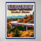 BLUE RIDGE PARKWAY - VIRGINIA - NOORD CAROLINA US POSTER (Voorkant)