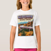 BLUE RIDGE PARKWAY - VIRGINIA - NOORD CAROLINA US T-SHIRT (Voorkant)