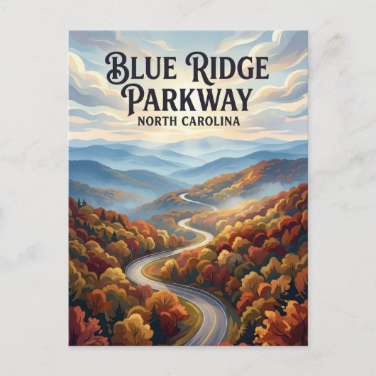 Blue Ridge Parkway VS Briefkaart (Voorkant)