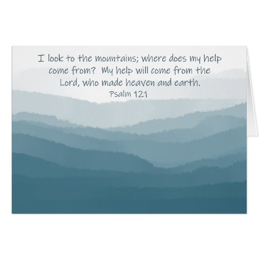 Blue Ridge Parkway waar komt mijn hulp vandaan? (Voorkant Horizontaal)