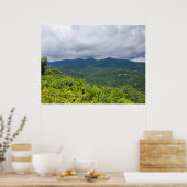 Blue Ridge Parkway Wolken Poster (Keuken)