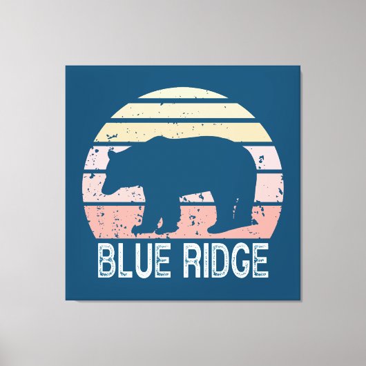 Blue Ridge Retro Beer Canvas Afdruk (Voorkant)