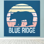 Blue Ridge Retro Beer Canvas Afdruk (Insitu (Houten vloer))