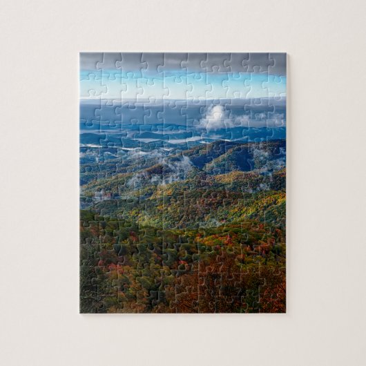Blue Ridge Smoky Mountains Parkway North Carolina Legpuzzel (Verticaal)