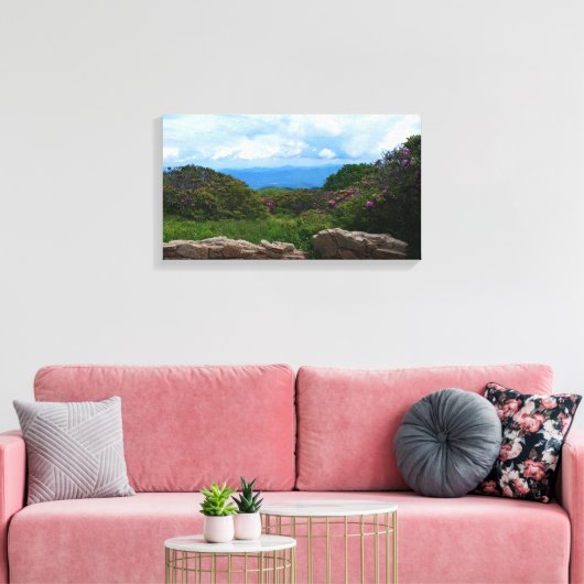 Blue Ridge Spring Canvas Print (Insitu (Woonkamer))